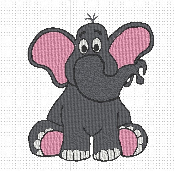 Embroidery digitizing example 3